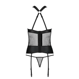Schwarzes Corset PA596153 von Passion