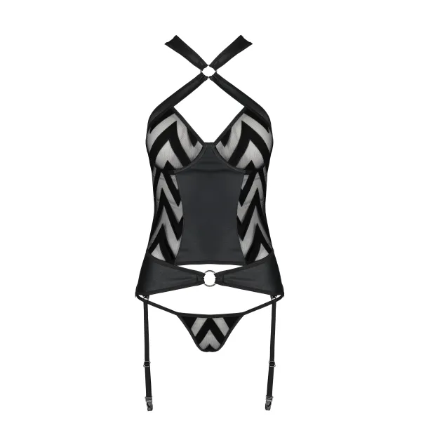 Schwarzes Corset PA596207 von Passion | Fesselliebe.de