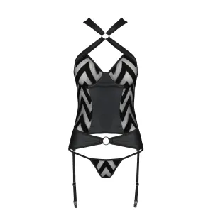 Schwarzes Corset PA596207 von Passion