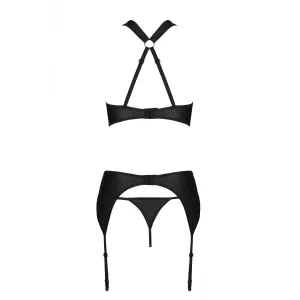 Schwarzes 3-teilges Set PA596210 von Passion