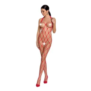 Roter ouvert Bodystocking BS091 von Passion | Fesselliebe.de