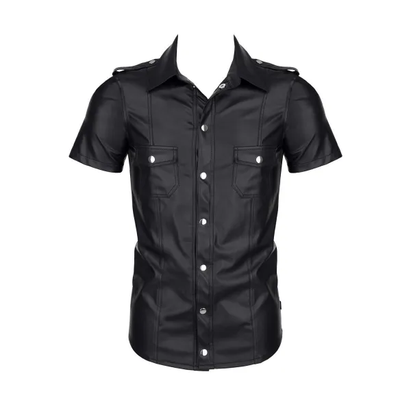 Herren Hemd RMLuca001 schwarz von Regnes Fetish Planet | Fesselliebe.de