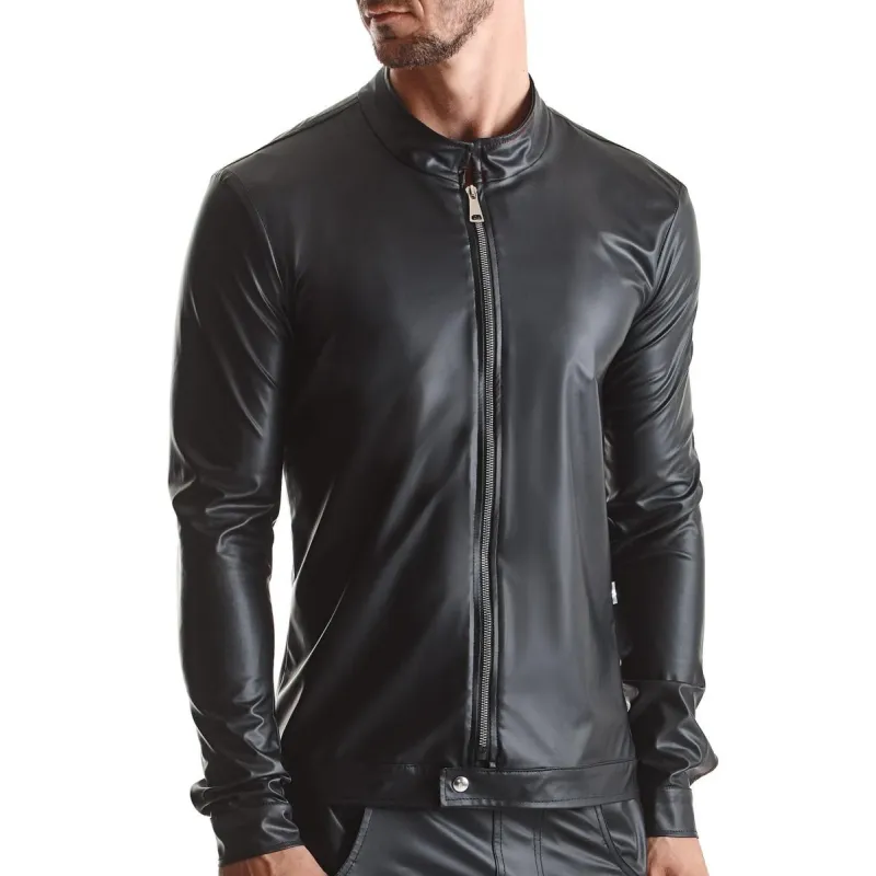 Herren Jacke RMGiorgio001 schwarz von Regnes Fetish Planet | Fesselliebe.de