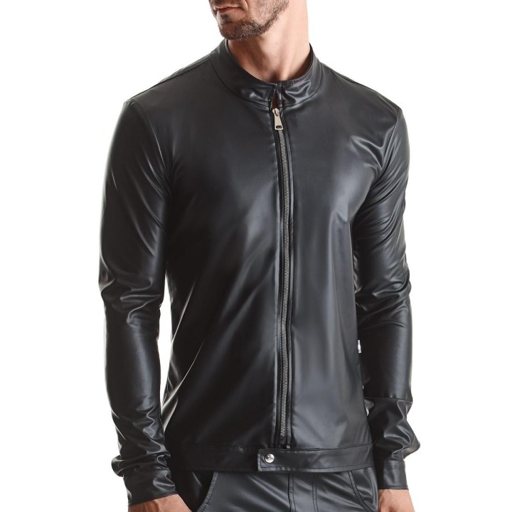 Herren Jacke RMGiorgio001 schwarz von Regnes Fetish Planet | Fesselliebe.de