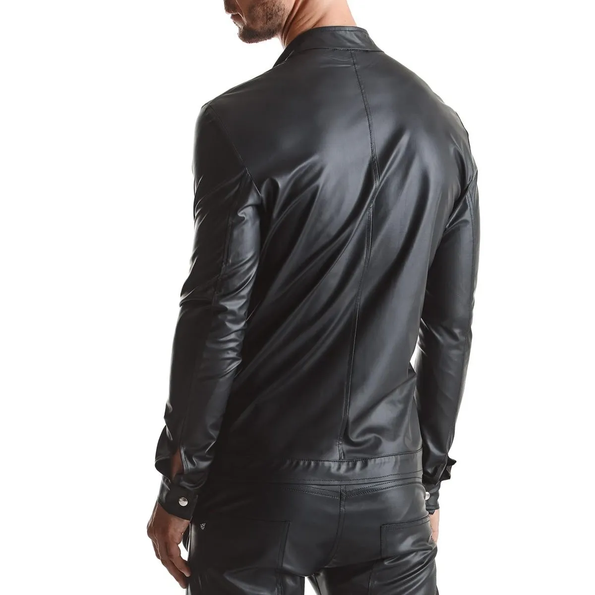 Herren Jacke RMGiorgio001 schwarz von Regnes Fetish Planet | Fesselliebe.de