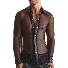 Herren Hemd RMCesare001 schwarz von Regnes Fetish Planet | Fesselliebe.de