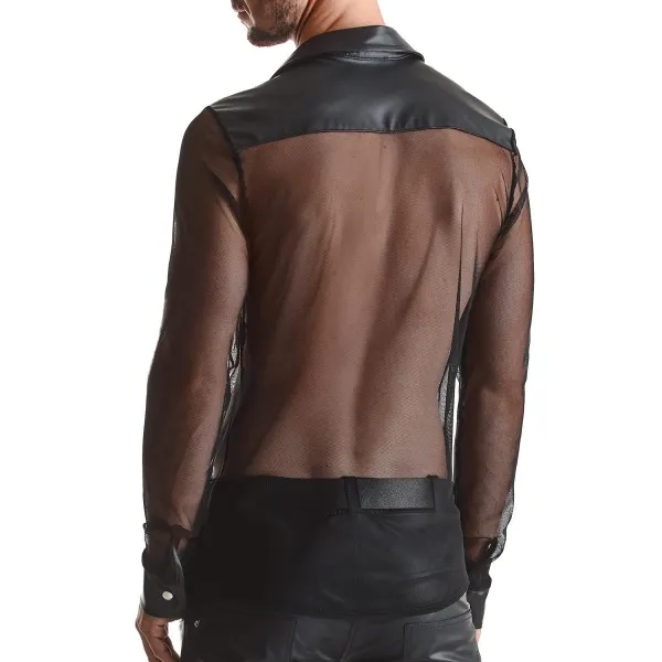 Herren Hemd RMCesare001 schwarz von Regnes Fetish Planet | Fesselliebe.de