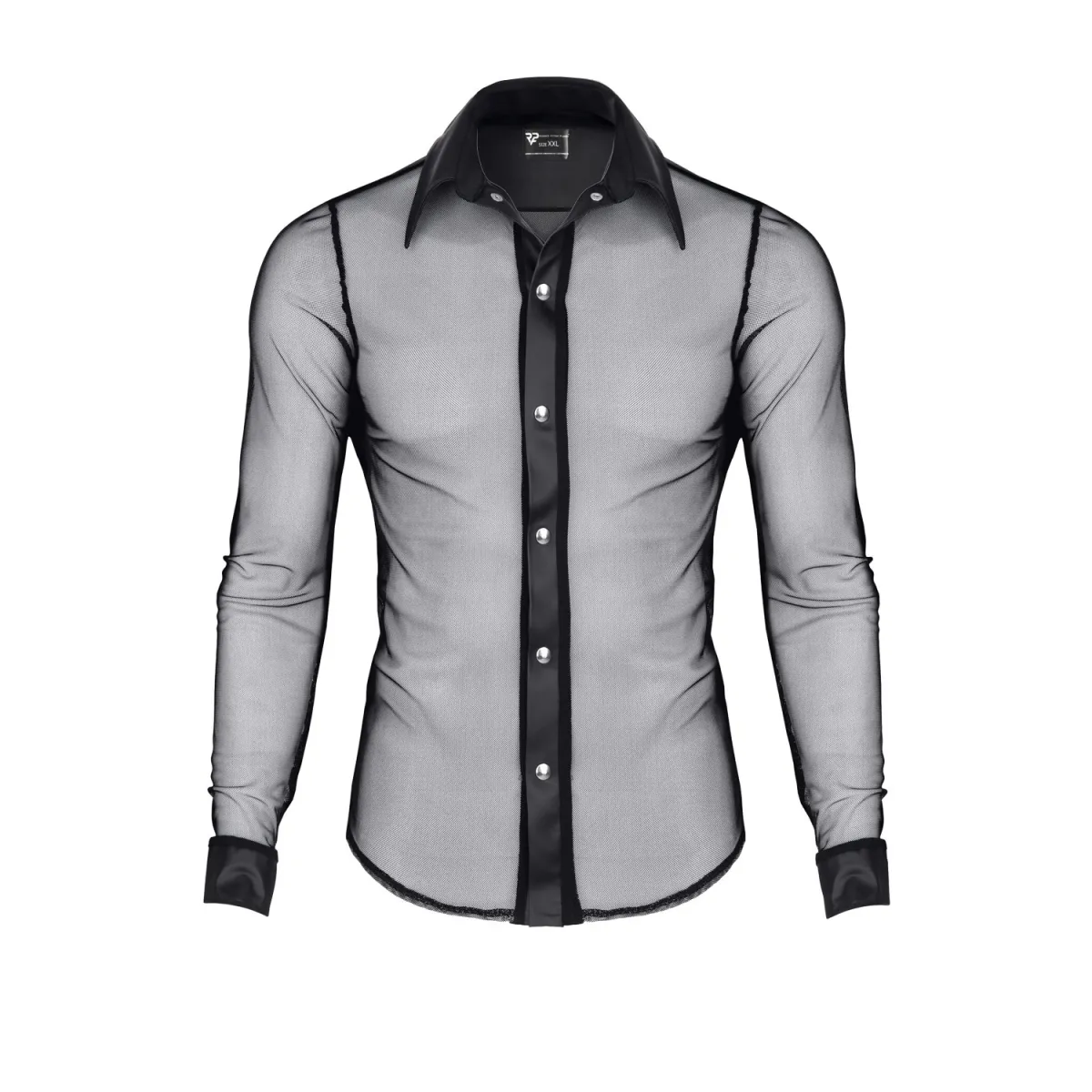 Herren Hemd RMCesare001 schwarz von Regnes Fetish Planet | Fesselliebe.de