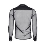 Herren Hemd RMCesare001 schwarz von Regnes Fetish Planet | Fesselliebe.de