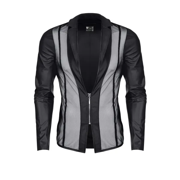 Herren Jacke RMDaniele001 schwarz von Regnes Fetish Planet | Fesselliebe.de