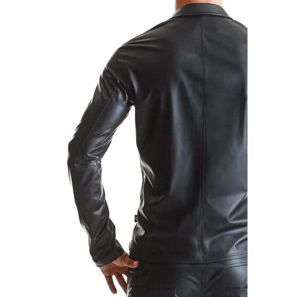 Herren Jacke RMDaniele001 schwarz von Regnes Fetish Planet | Fesselliebe.de