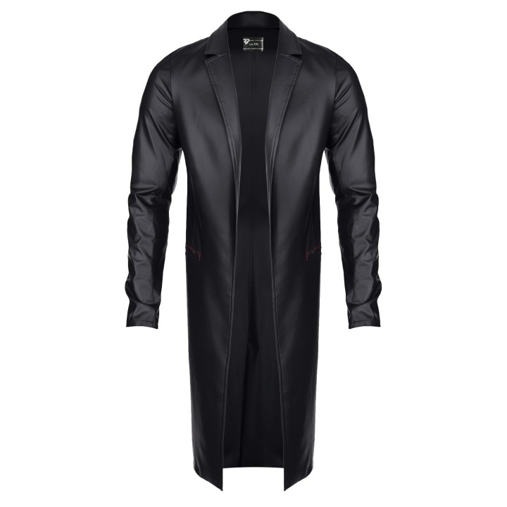 Herren Mantel RMSergio001 schwarz von Regnes Fetish Planet | Fesselliebe.de