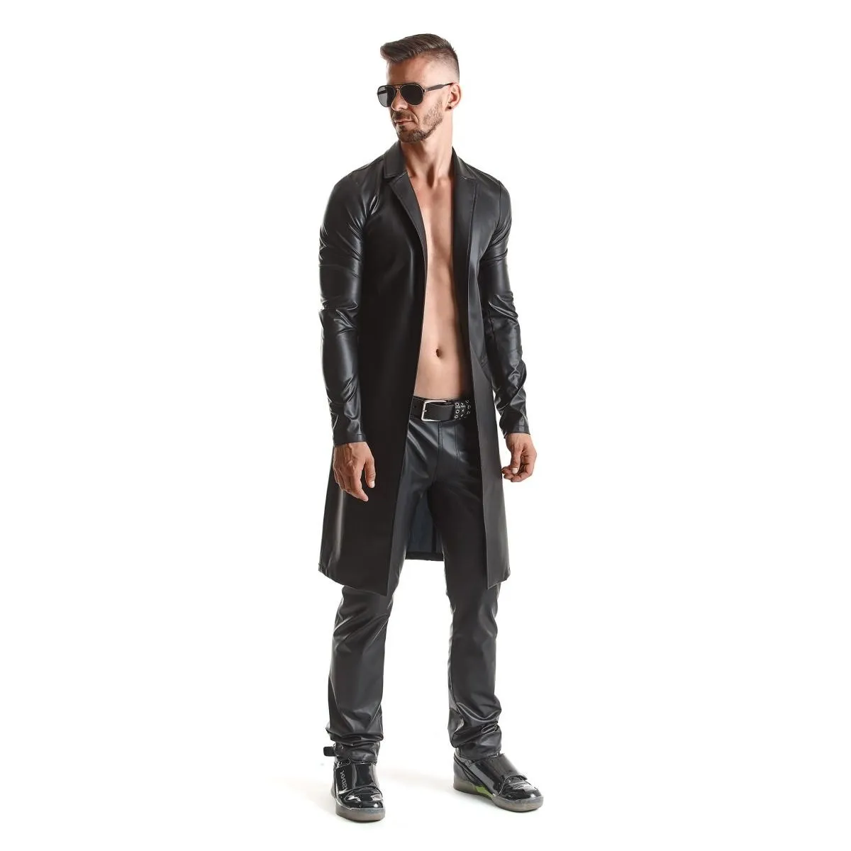 Herren Mantel RMSergio001 schwarz von Regnes Fetish Planet | Fesselliebe.de