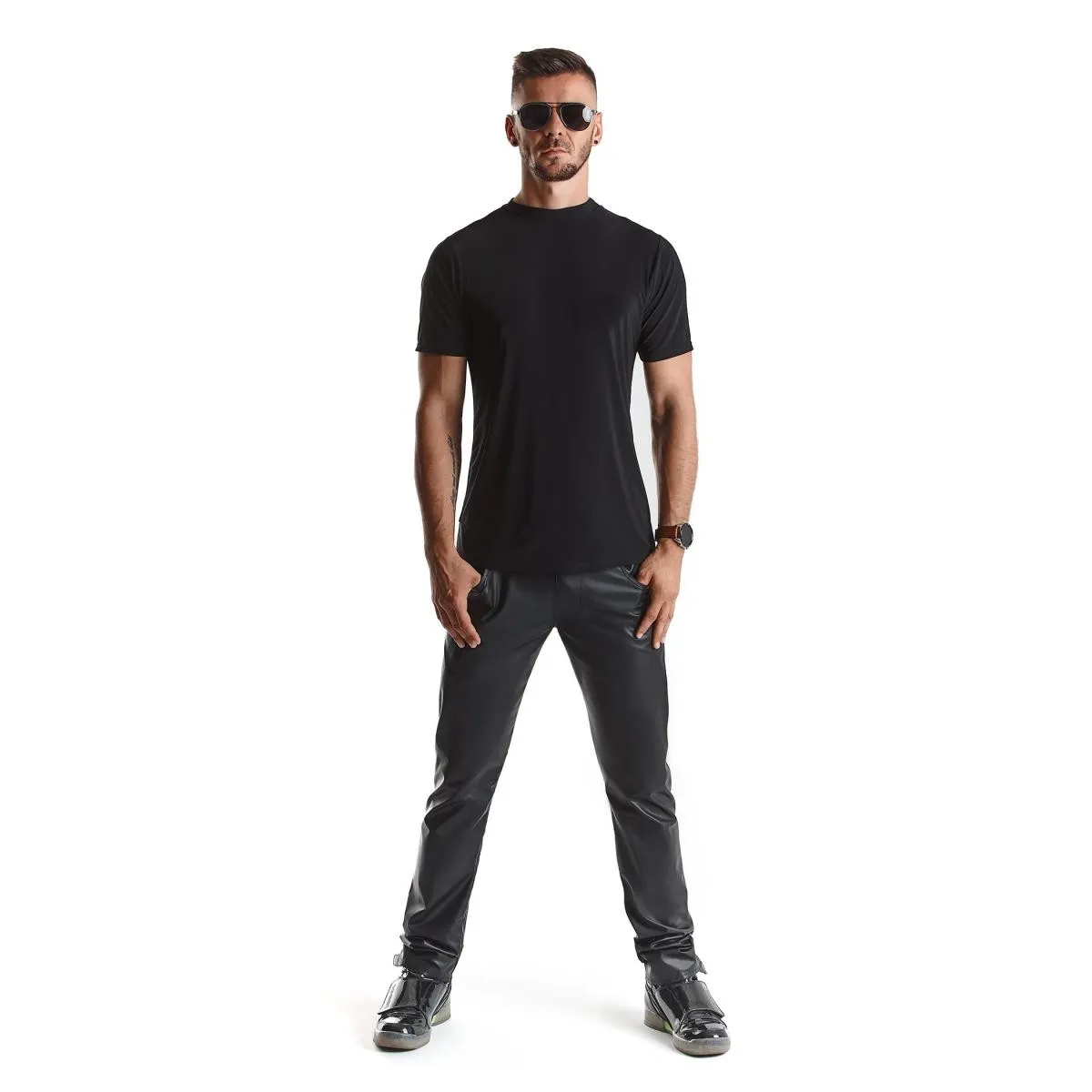 Herren T-Shirt RMRiccardo001 schwarz von Regnes Fetish Planet | Fesselliebe.de