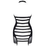 Schwarzes Straps-Kleid LXPriscila001 von Demoniq LadyX | Fesselliebe.de
