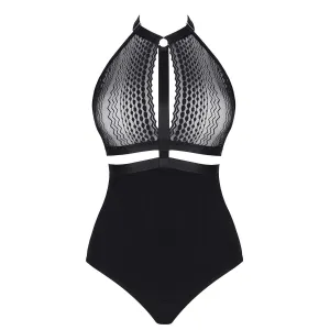 Schwarzer Body LXAleta001 von Demoniq LadyX