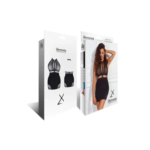 Schwarzes Minikleid LXManuela001 von Demoniq LadyX | Fesselliebe.de