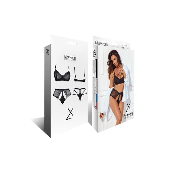 Schwarzes Set LXSarita001 von Demoniq LadyX | Fesselliebe.de