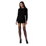 Strumpfhose TI114 schwarz/rot von Passion | Fesselliebe.de