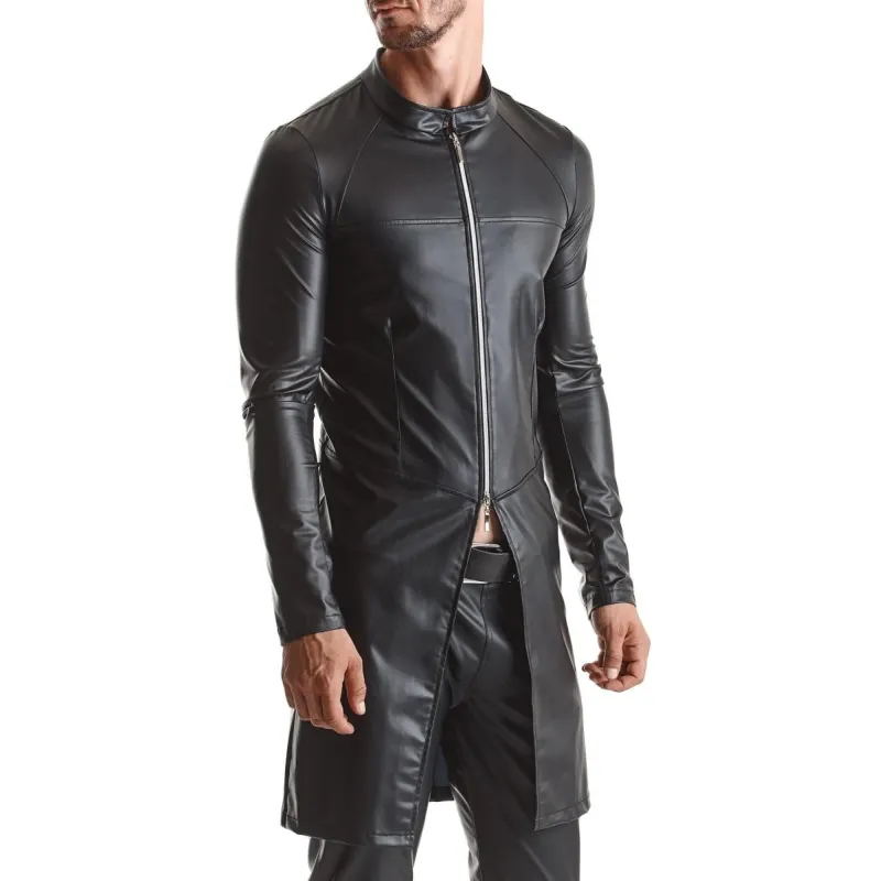 Herren Mantel RMMario001 schwarz von Regnes Fetish Planet | Fesselliebe.de