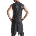 Halblanger Herren Mantel RMMarco001 schwarz von Regnes Fetish Planet
