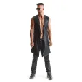 Halblanger Herren Mantel RMMarco001 schwarz von Regnes Fetish Planet