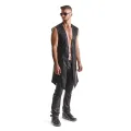 Halblanger Herren Mantel RMMarco001 schwarz von Regnes Fetish Planet