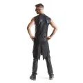 Halblanger Herren Mantel RMMarco001 schwarz von Regnes Fetish Planet
