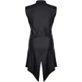 Halblanger Herren Mantel RMMarco001 schwarz von Regnes Fetish Planet