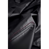 Halblanger Herren Mantel RMMarco001 schwarz von Regnes Fetish Planet | Fesselliebe.de