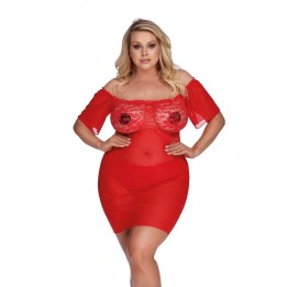 Rotes Chemise AA052940 von Anais Apparel Plus Size | Fesselliebe.de