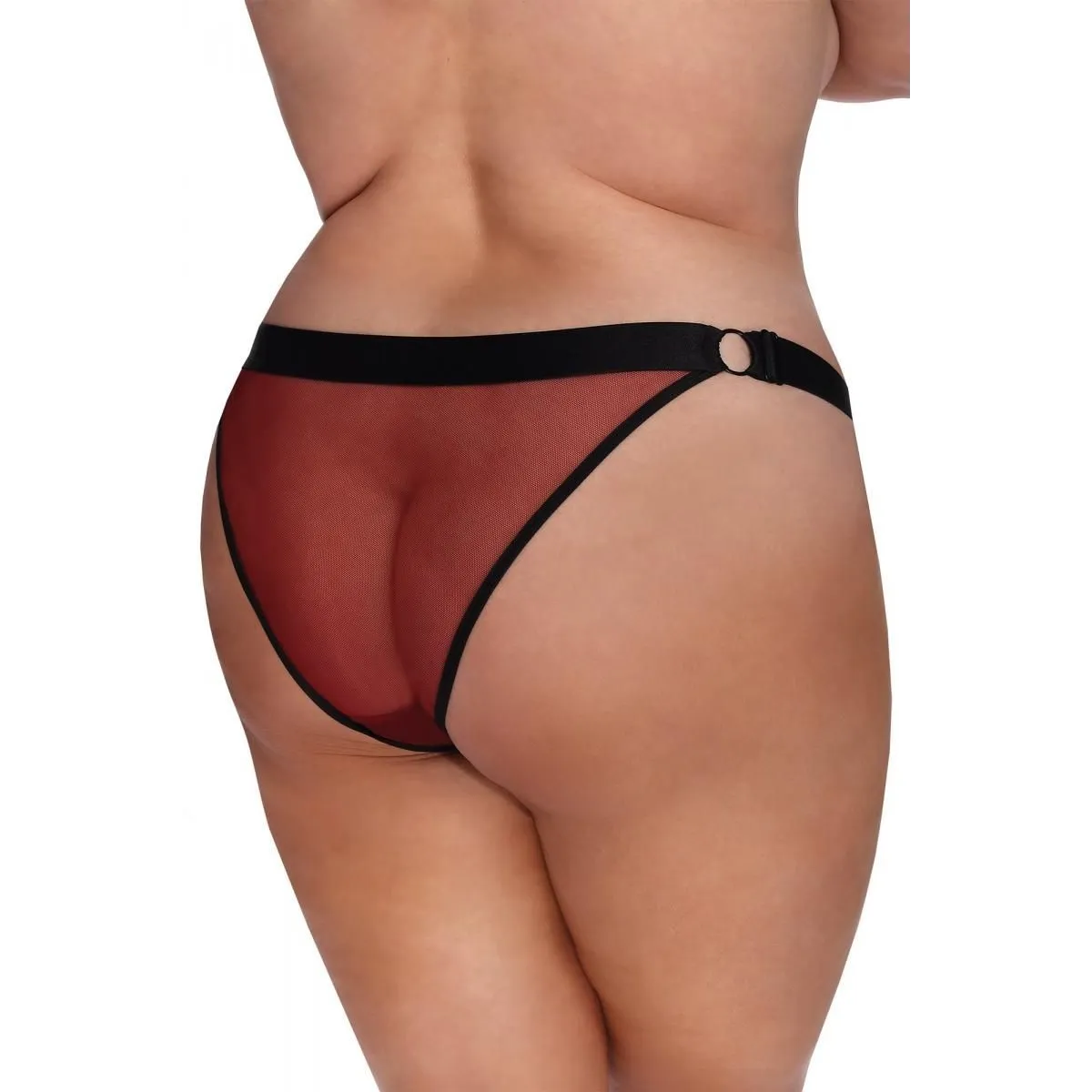 Dunkelroter Knickers mit Spitze AA052934 von Anais Apparel Plus Size | Fesselliebe.de
