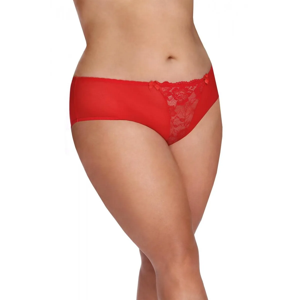 Roter Knickers mit Spitze AA052955 von Anais Apparel Plus Size | Fesselliebe.de