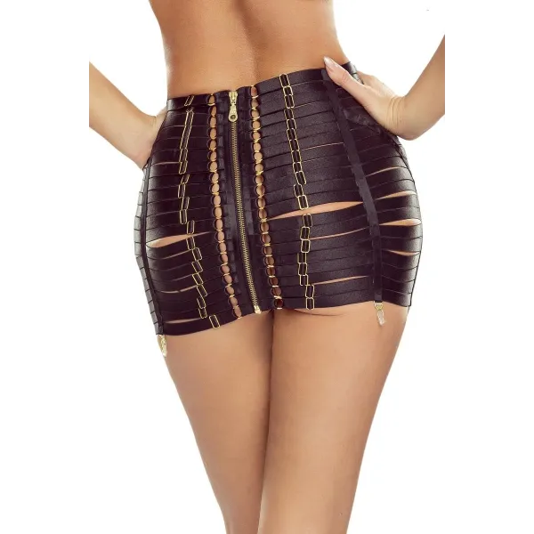 Schwarzer Harness Rock PR1626 von Provocative | Fesselliebe.de