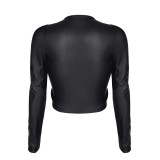 Schwarzes Damen-Top BRAdriana001 von Demoniq Black Rose 2.0 Collection | Fesselliebe.de