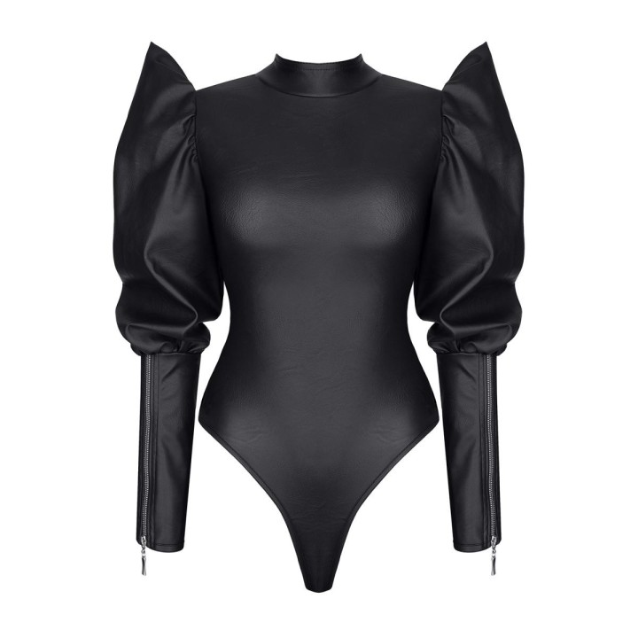 Schwarzer Body BRGiuditta001 von Demoniq Black Rose 2.0 Collection | Fesselliebe.de