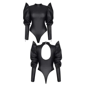 Schwarzer Body BRGiuditta001 von Demoniq Black Rose 2.0 Collection