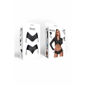 Schwarze Damen-Shorts BRAgostina001 von Demoniq Black Rose 2.0 Collection