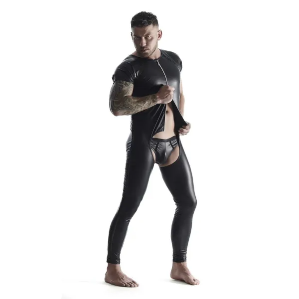 Herren Overall OVE001 schwarz von Regnes Fetish Planet | Fesselliebe.de