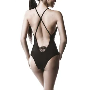 Schwarzer Spitzen Body 15305 von Grey Velvet