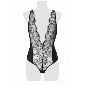 Schwarzer Spitzen Body 15305 von Grey Velvet