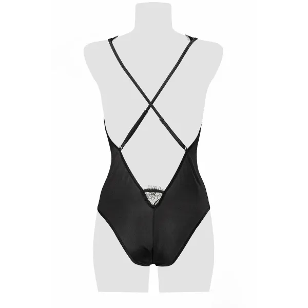 Schwarzer Spitzen Body 15305 von Grey Velvet | Fesselliebe.de