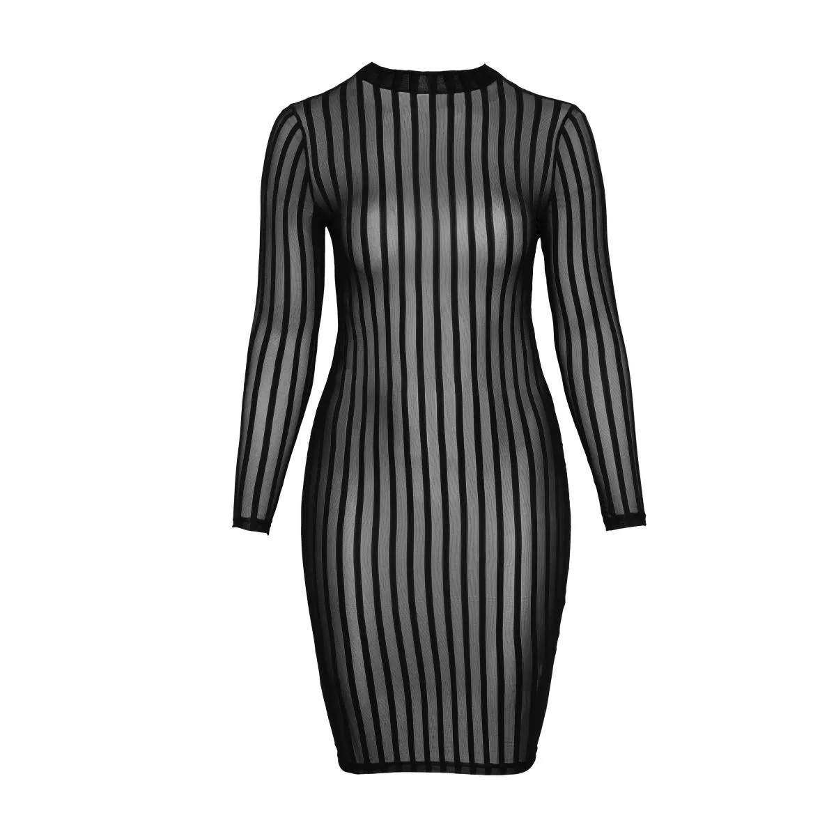 Klassisches Kleid aus weichem und elastischen Tüll F270 von Noir Handmade Curve Collection | Fesselliebe.de