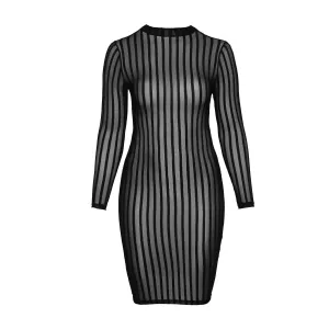 Klassisches Kleid aus weichem und elastischen Tüll F270 von Noir Handmade Curve Collection