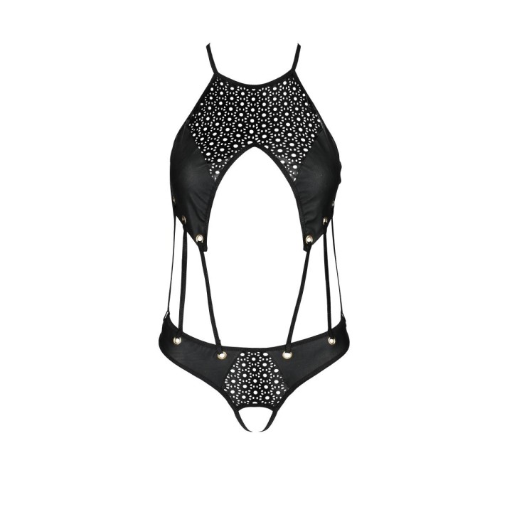 Schwarzer Body ouvert PA596868 von Passion | Fesselliebe.de