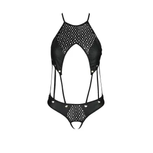 Schwarzer Body ouvert PA596868 von Passion