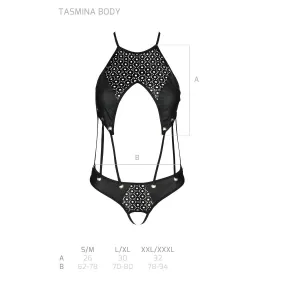 Schwarzer Body ouvert PA596868 von Passion