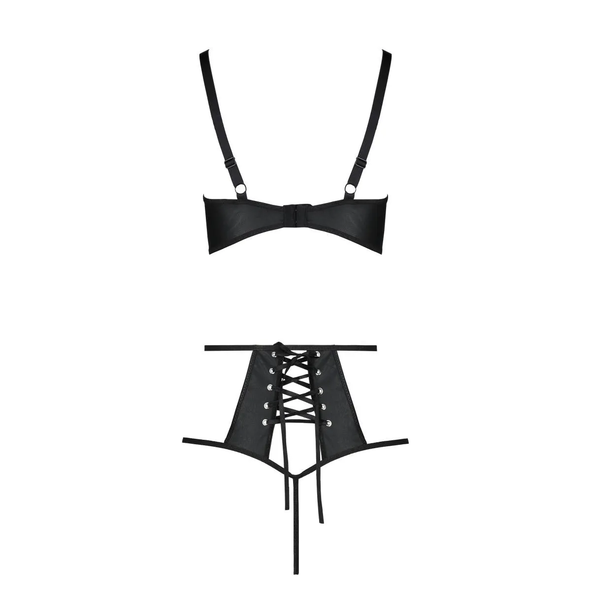 Schwarzes 2tlg. Set PA596871 von Passion | Fesselliebe.de