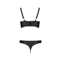 Schwarzer Kunstleder Bikini PA596234 von Passion