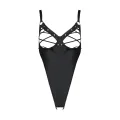 Schwarzer Kunstleder Body PA596183 von Passion